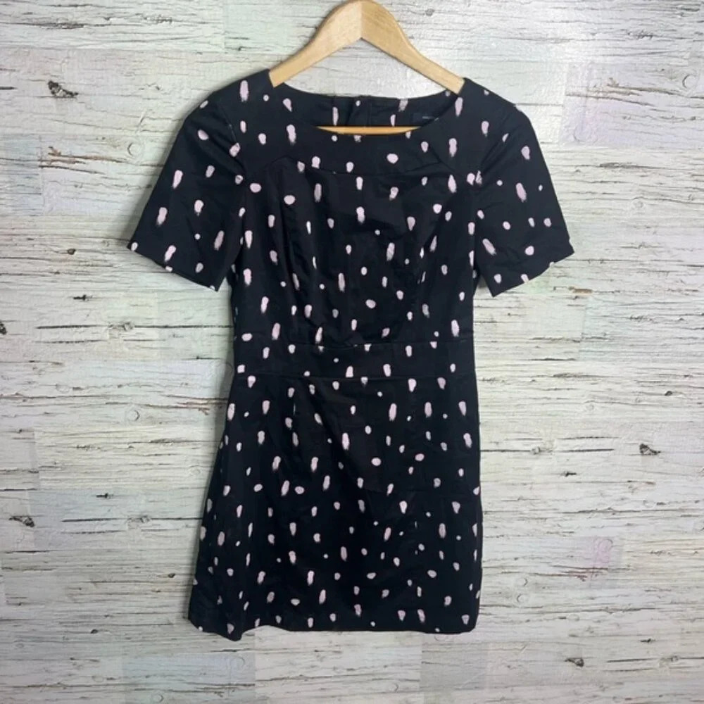 French connection size 6 dress blue pink cut out
